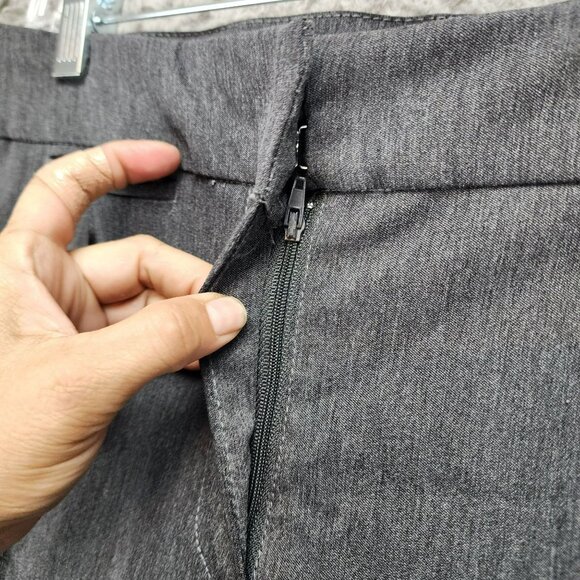 Briggs Pants Womens 16 Gray Stretch High Rise Comfort Waistband Dress NWT - Picture 4 of 16